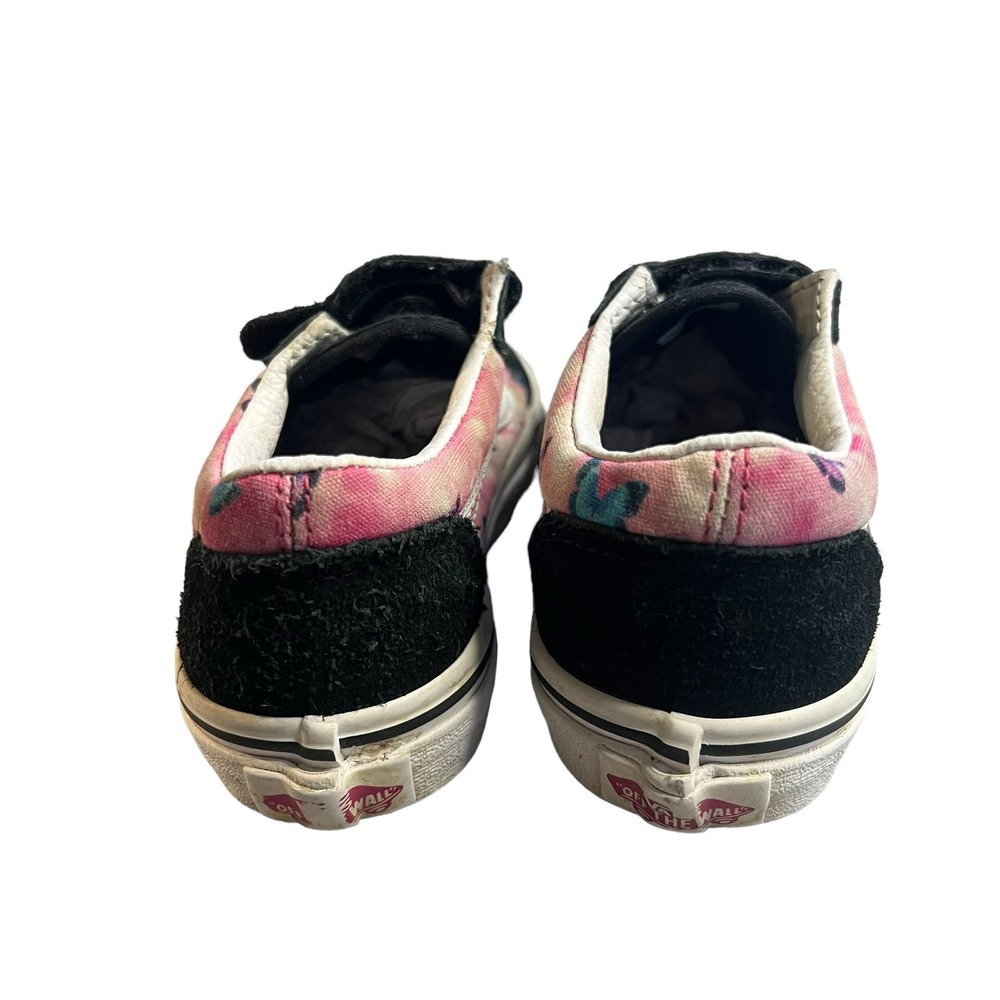 Vans Kids Pink Black Tie-Dye Velcro Sneakers - Picture 7 of 10